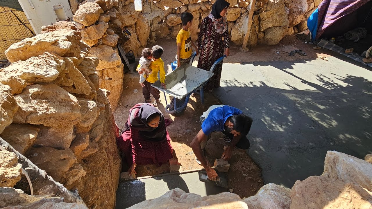 Nomadic Life: Family, Hamburgers, Traditional Food, and Kitchen Floor Cementing 🏠
