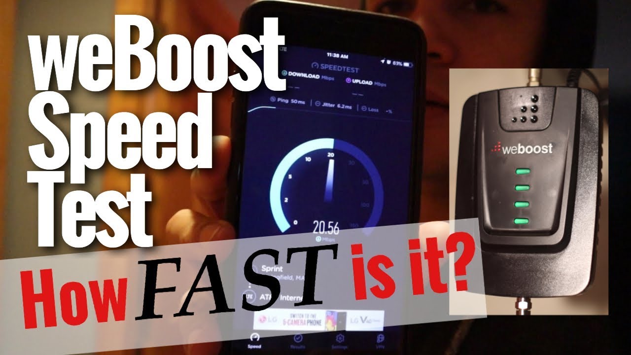 WeBoost Connect 4g Cell Phone Booster Speed Test: 33 degrees and cloudy