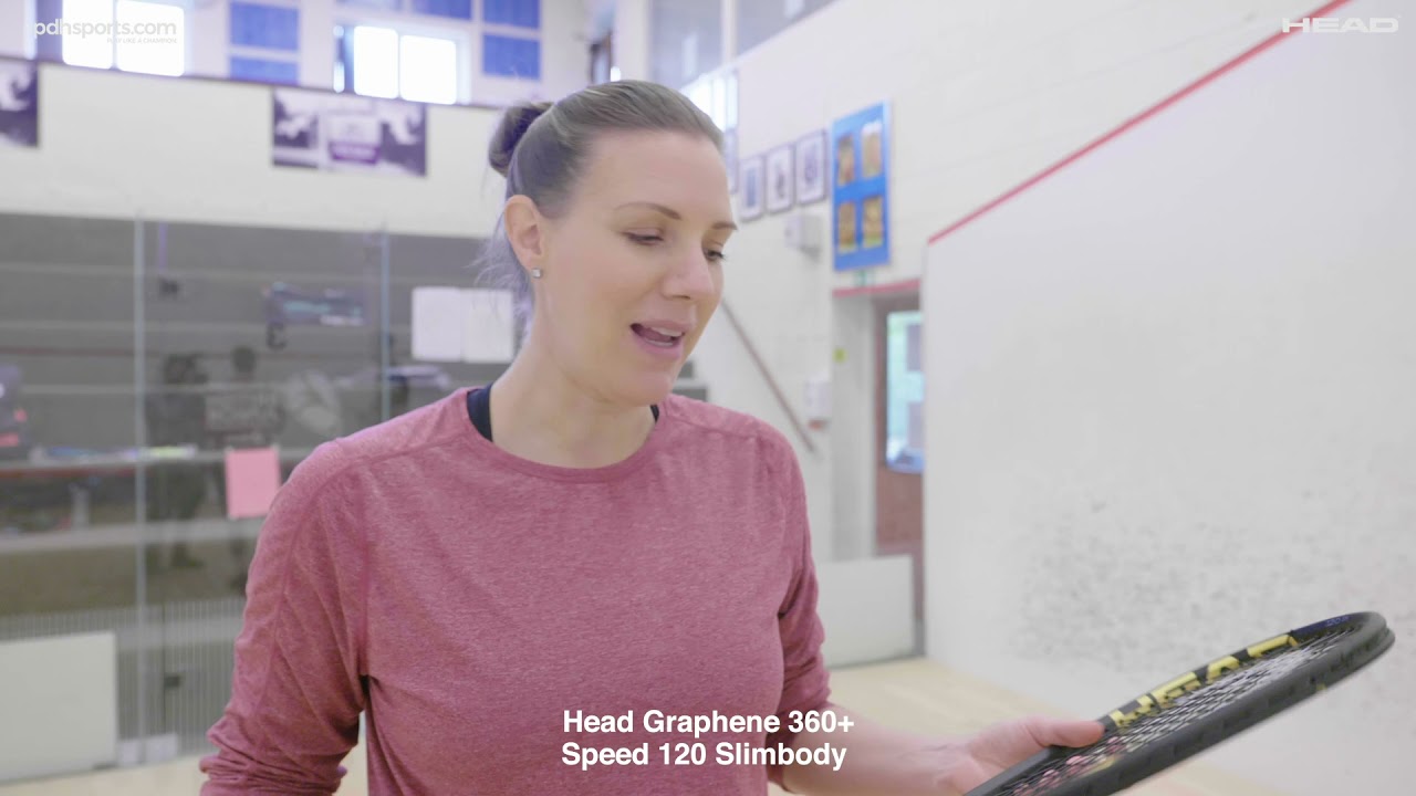 NEW Head Graphene 360+ Speed squash racket range review by pdhsports.com with Laura Massaro