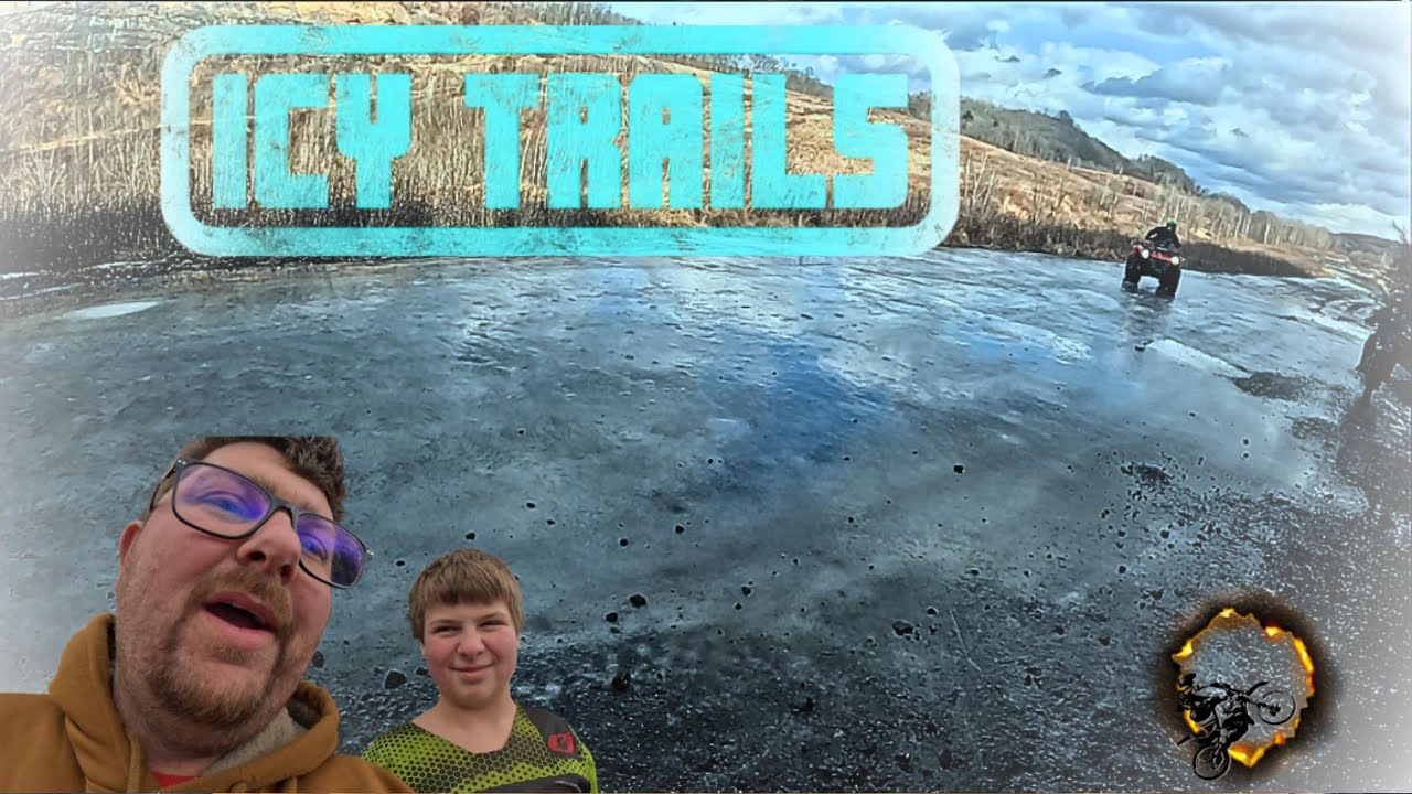 Icy Trails 🏍️❄️ #yamaha #dirtbikeadventures #slickproducts #offroad 