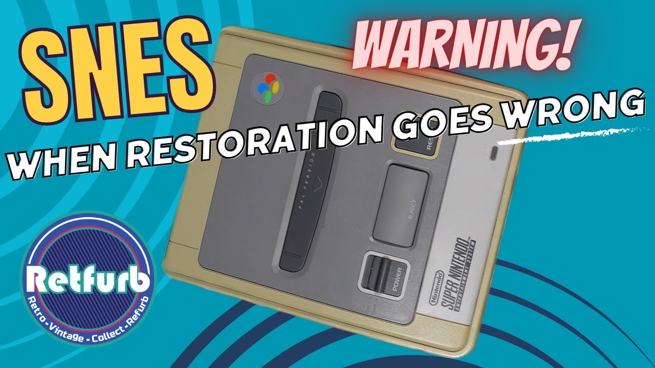 Yellow Super Nintendo? Watch This First Before Restoring!. Retfurb Retro Gaming