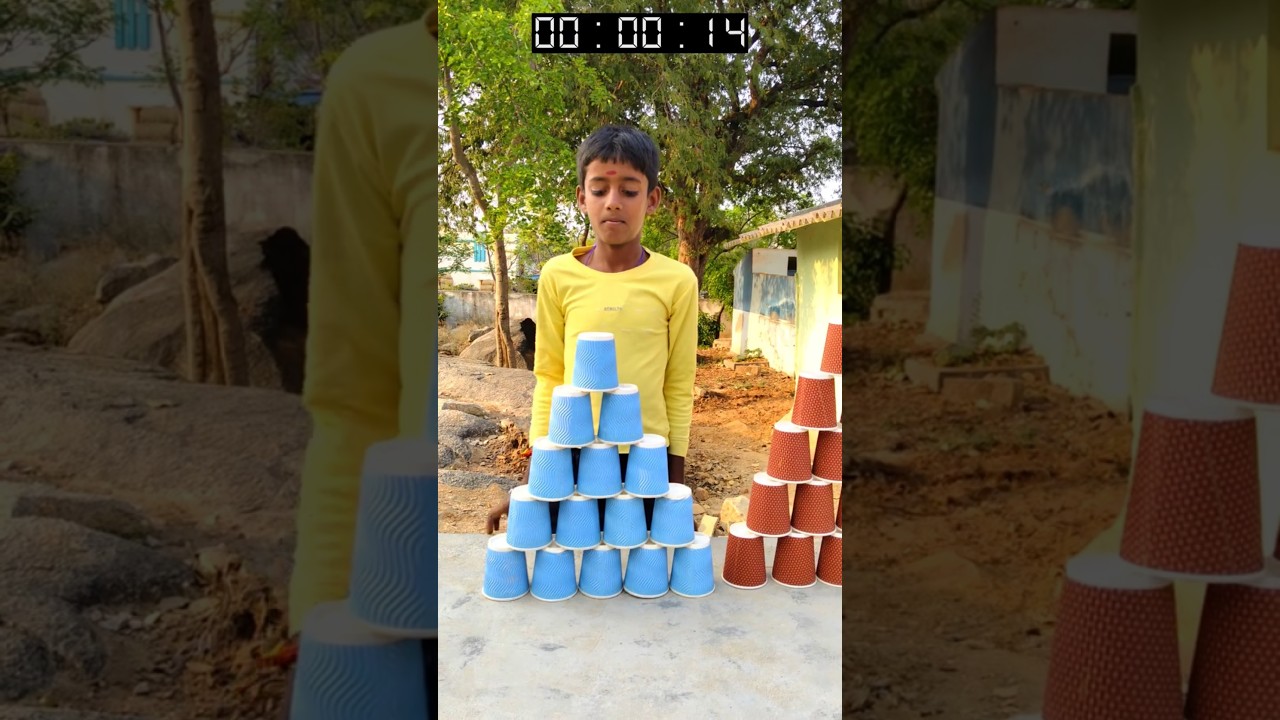 CUP PYRAMID PART - 6 #viral #nobatidao #games #gameplay #funny #shorts