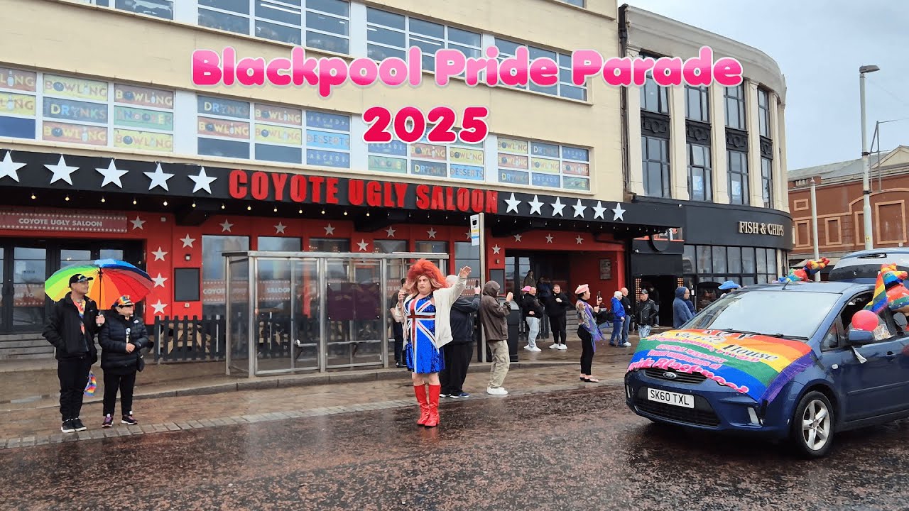 Blackpool Pride Parade In The Rain 2025