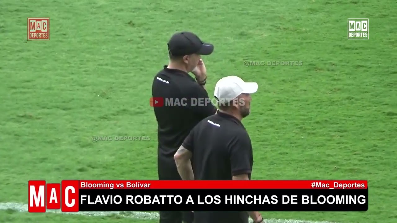 Flavio Robatto le señaló el escudo de Bolívar a los hinchas de Blooming | 𝗠𝗮𝗰 𝗗𝗲𝗽𝗼𝗿𝘁𝗲𝘀