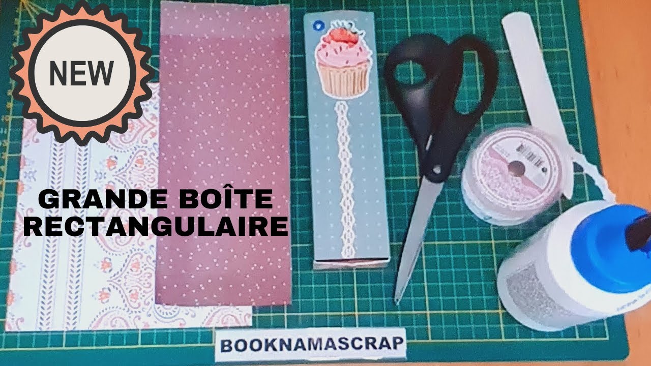 TUTO SCRAPBOOKING Grande Boîte rectangulaire #Boîte  #Scrapbooking #Action