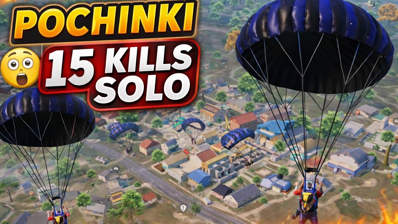 POCHKINKI = FREE KILLS 😈 | 15 KILLS SOLO 🔥 Telugu Gameplay 🎮