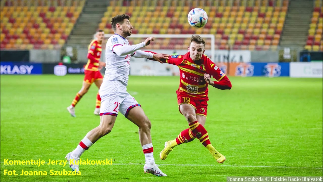 Skr&oacute;t meczu Jagiellonia Białystok - Rak&oacute;w Częstochowa 1:2, 24.02.2023