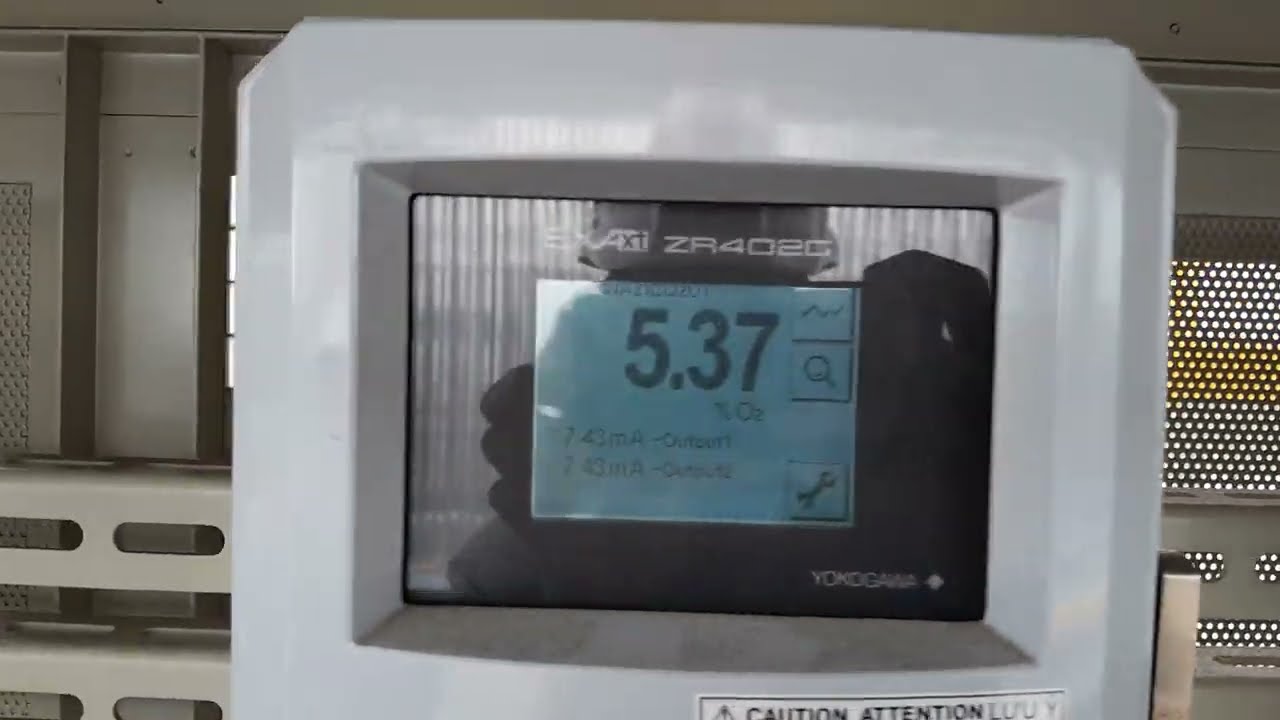 O2 Zirconia Oxygen Analyzer ZR22G YOKOGAWA CALIBRATION