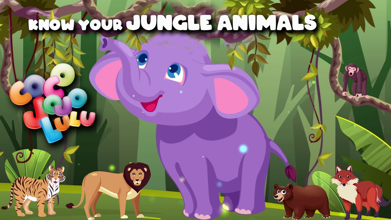 Wild Jungle Animals in Gujarati | Coco Jojo Lulu
