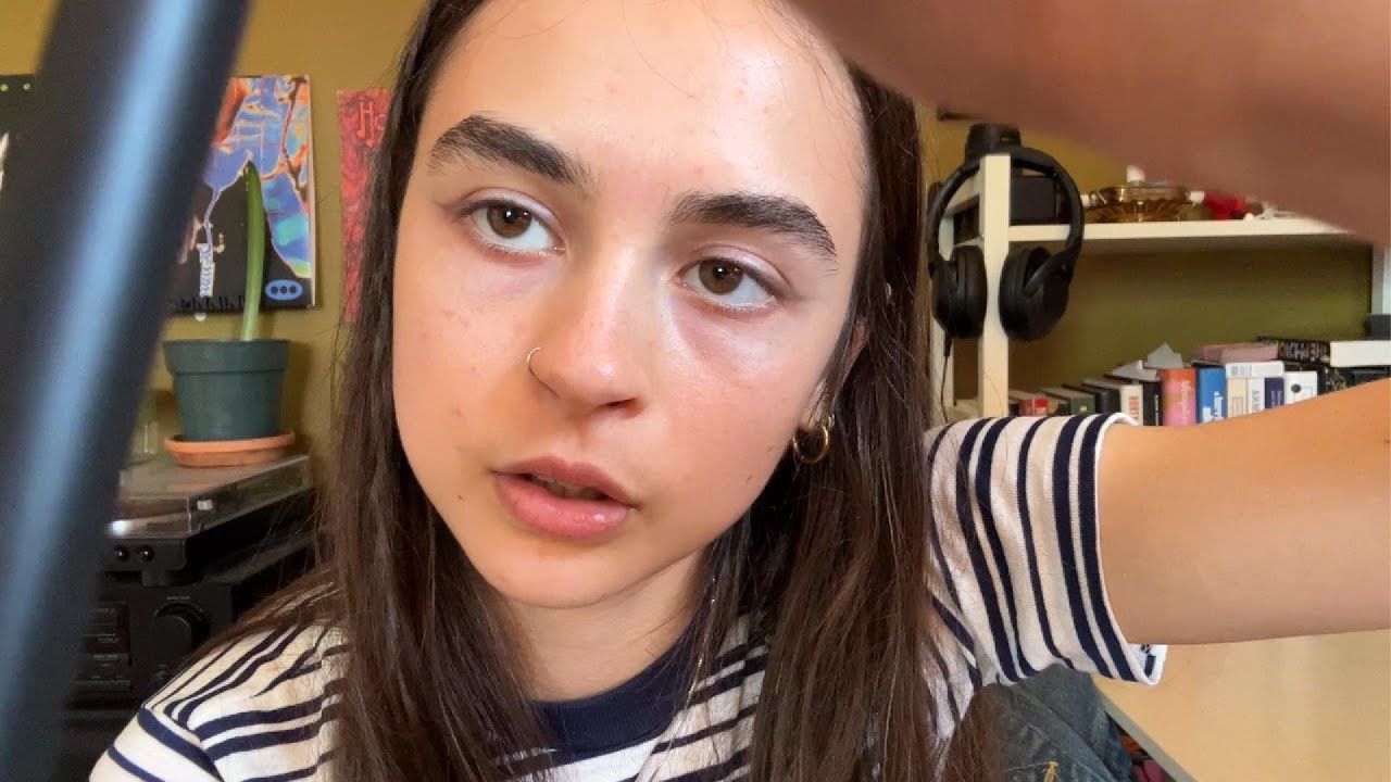 lo-fi asmr // tracing your facial features & yappin // whispering & soft spoken