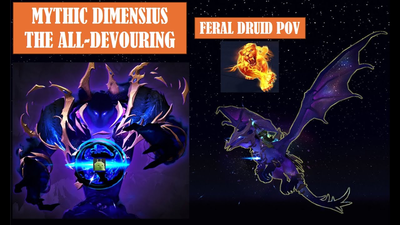 Quichons VS Mythic Dimensius - Feral druid PoV