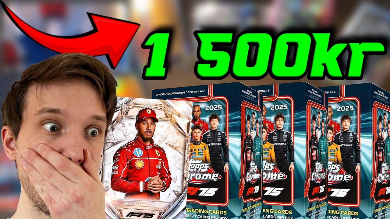 JAG ÖPPNADE F1 KORT FÖR ÖVER 1 000KR! | F1 TOPPS CHROME 2025 & 2024 PACK OPENING | F1 TOPPS GIVEAWAY