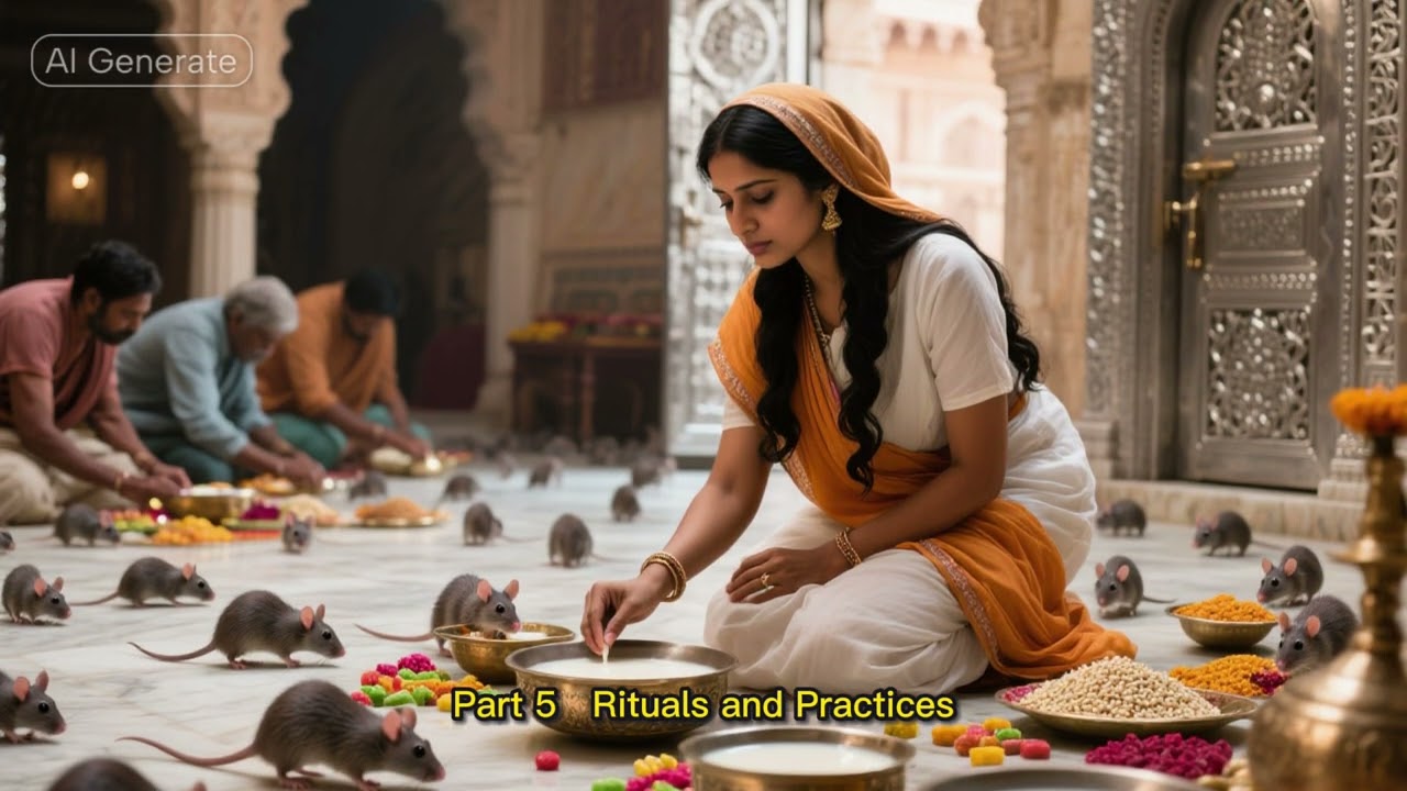The City That Celebrates Rats - KarniMata  Temple, India.