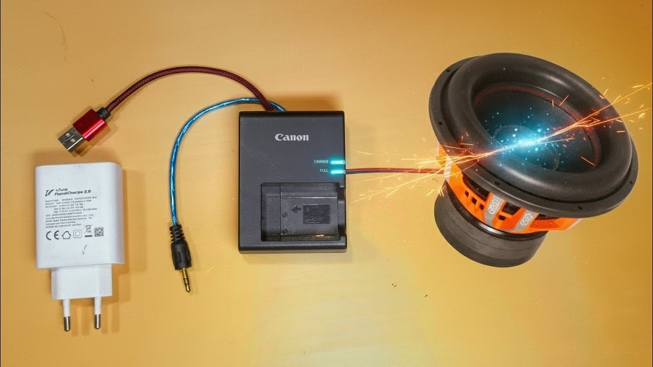 DIY Powerful Ultra Bass Amplifier With Camera Charger | Homemade Mini Bass Amplifier | 5V Amplifier