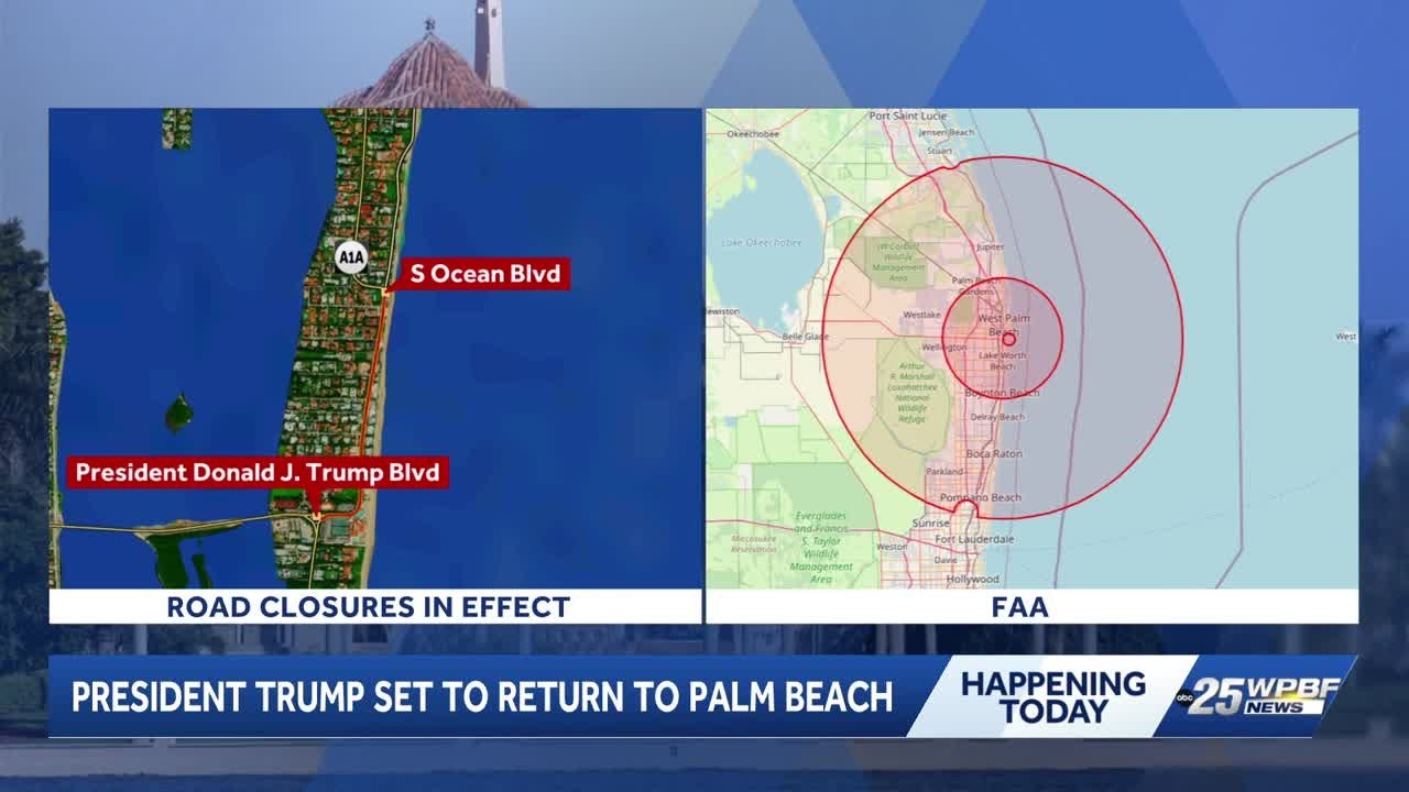 President Trump returns to South Florida with heightened security