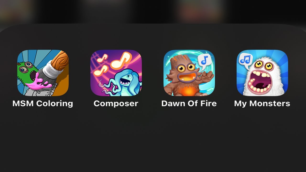 All MSM Mobile: MY SINGING MONSTERS (MSM 1),MY SINGING MONSTERS 2: Dawn of Fire, Composer, Coloring