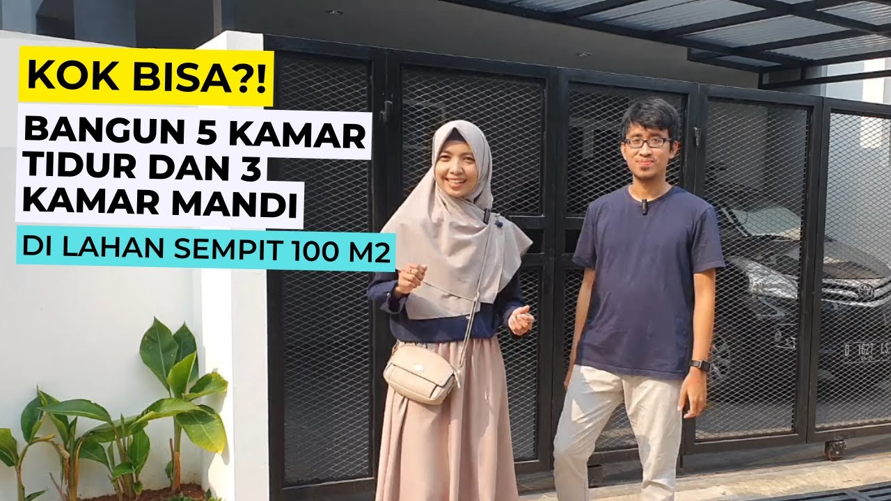 KOK BISA?? BANGUN 5 KAMAR TIDUR DAN 3 KAMAR MANDI DI LAHAN SEMPIT 100 METER PERSEGI?!