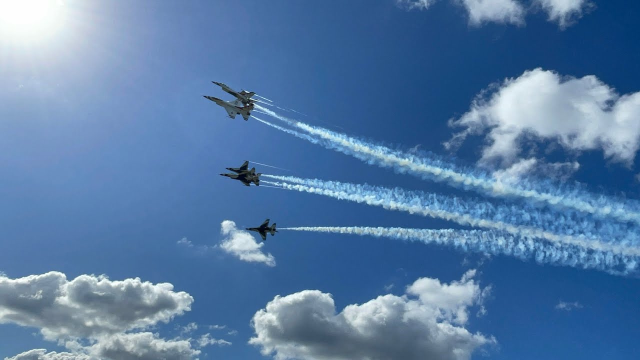 USAF Thunderbirds Full Demo at 2023 Orlando Air Show - Sanford, FL - 28-Oct-2023