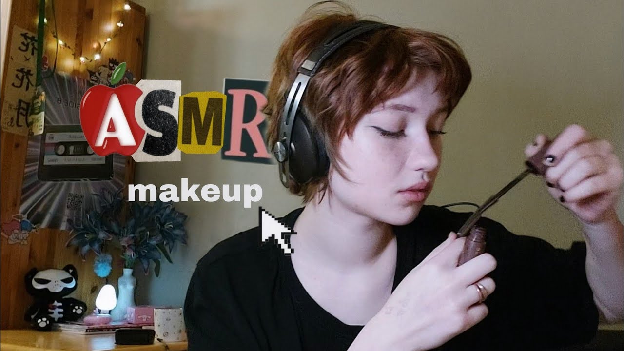 ASMR makeup tutorial (mouth sounds, whispering) ✨️