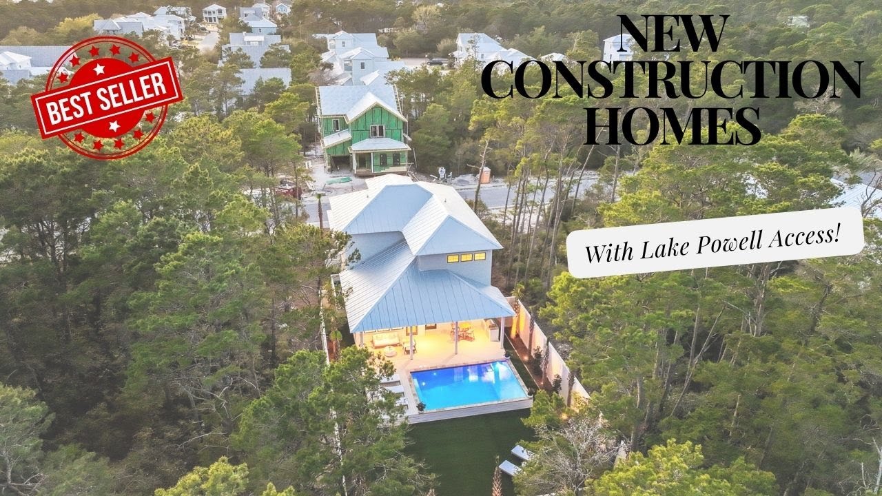 New Construction Homes Available in Lakeside Community of Inlet Beach, FL With Lake Powell Access!