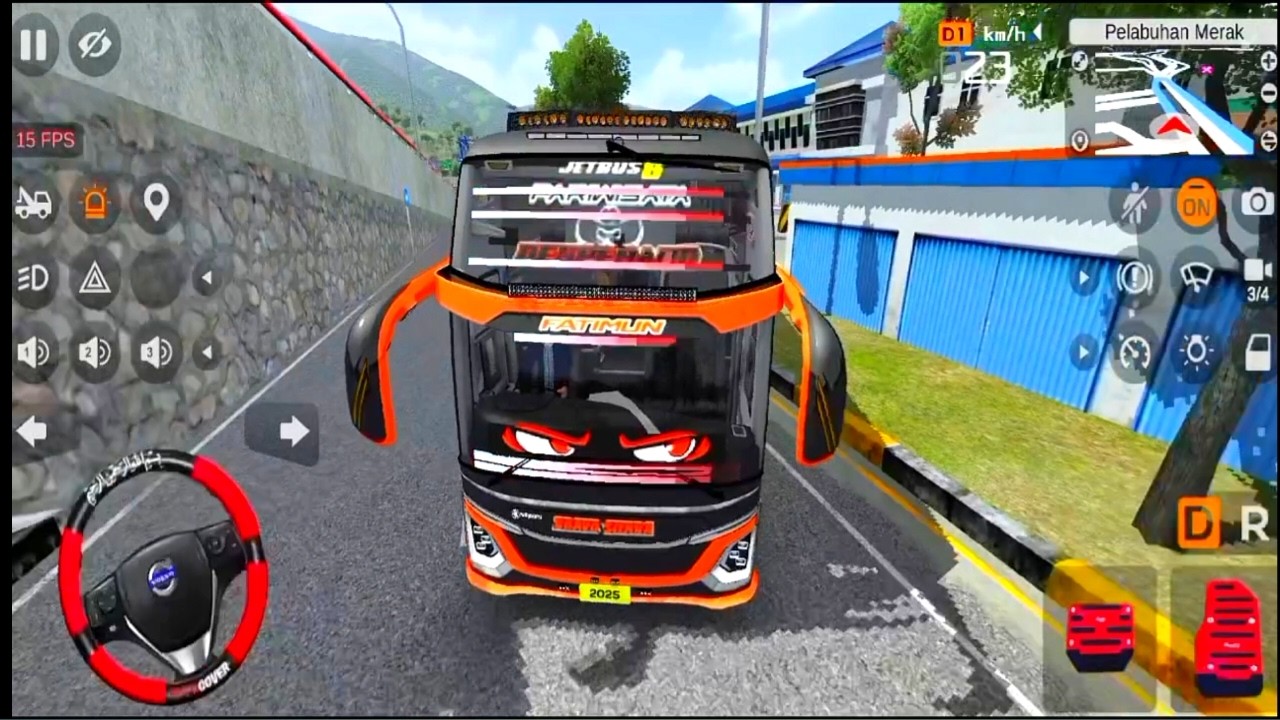 Telolet Basuri Bus Takkan Pisah Not 36 Bus Kdp Sinergy Bawa Penumpang Keluar Pelabuhan