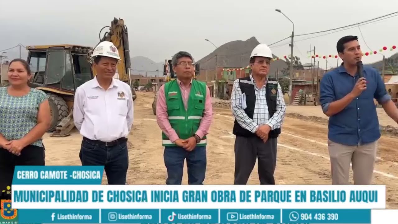 MUNICIPALIDAD DE CHOSICA INICIA GRAN OBRA DE PARQUE EN BASILIO AUQUI