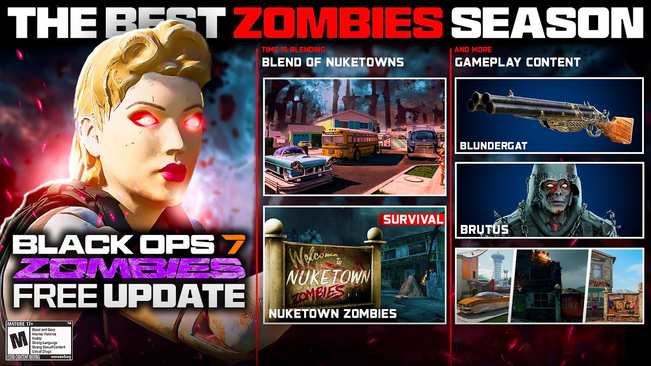 Все утечки информации о DLC 2 Paradox Junction Nuketown для режима зомби в Black Ops 7! Улучшения...