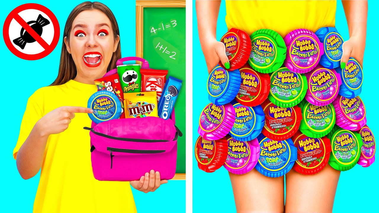 How To Sneak Candy In Class | Funny Moments by RaPaPa Challenge