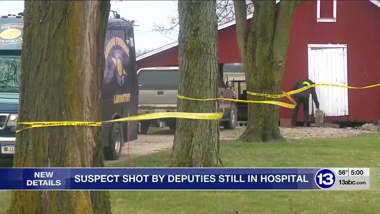 Suspect shot by Lenawee Co. deputies Saturday still in hospital