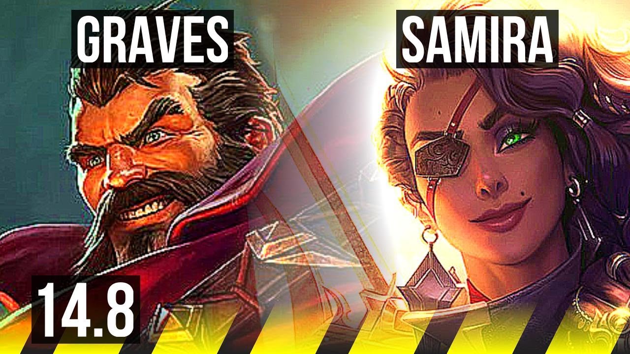 GRAVES & Sona vs SAMIRA & Rell (ADC) | 11/1/2, 900+ games, Godlike | BR Grandmaster | 14.8