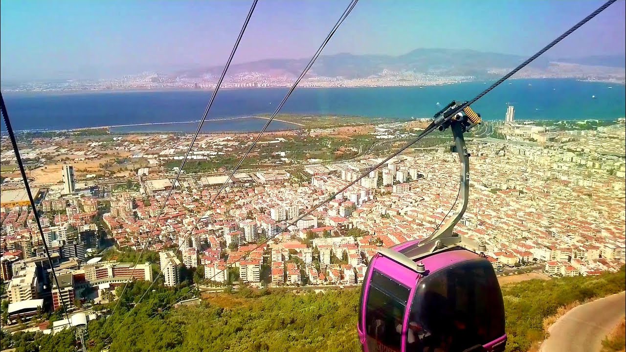 Walking in Izmir: Balçova Teleferik (Cable Car) - Turkey (August 22, 2020)