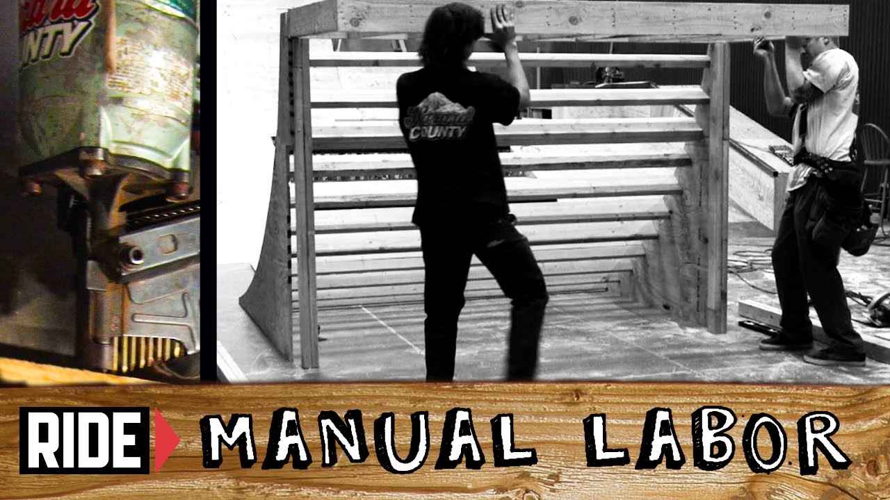 How-To Build a Skatepark - Quarter Pipe Part 3: Framing the Deck - Manual Labor