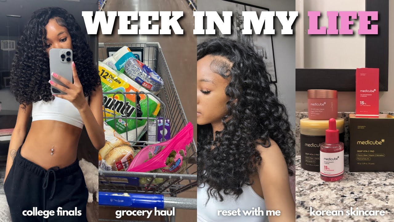 CHILL WEEK IN MY LIFE | living independently.. college finals week, korean skincare, bowling, more