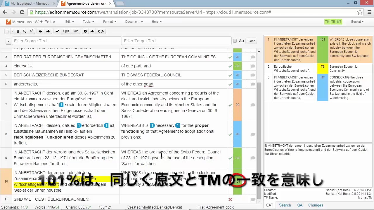 Memsource Walkthrough