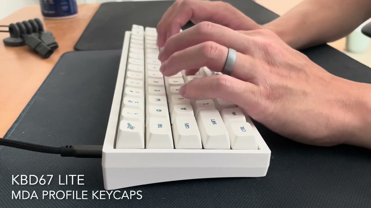 Kbd67 Lite Typing Sounds | Novelkey Cream | Typing ASMR no talking