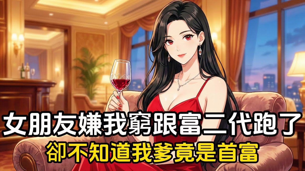 女朋友嫌我窮跟富二代跑了，然而她卻不知道我爹是首富，當然我當時也不知道，只因爲老爹想窮養我這個便宜兒子#動漫 #漫畫 #二次元 #戀愛