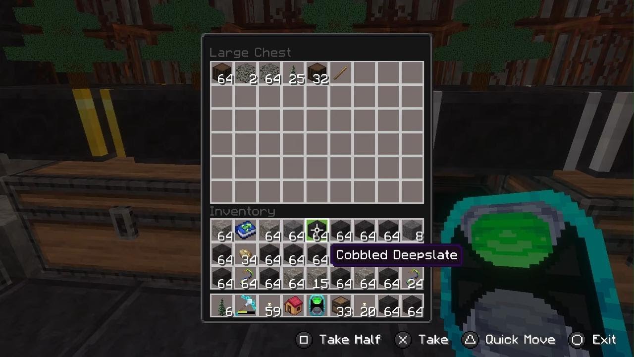 Playing Minecraft with dad