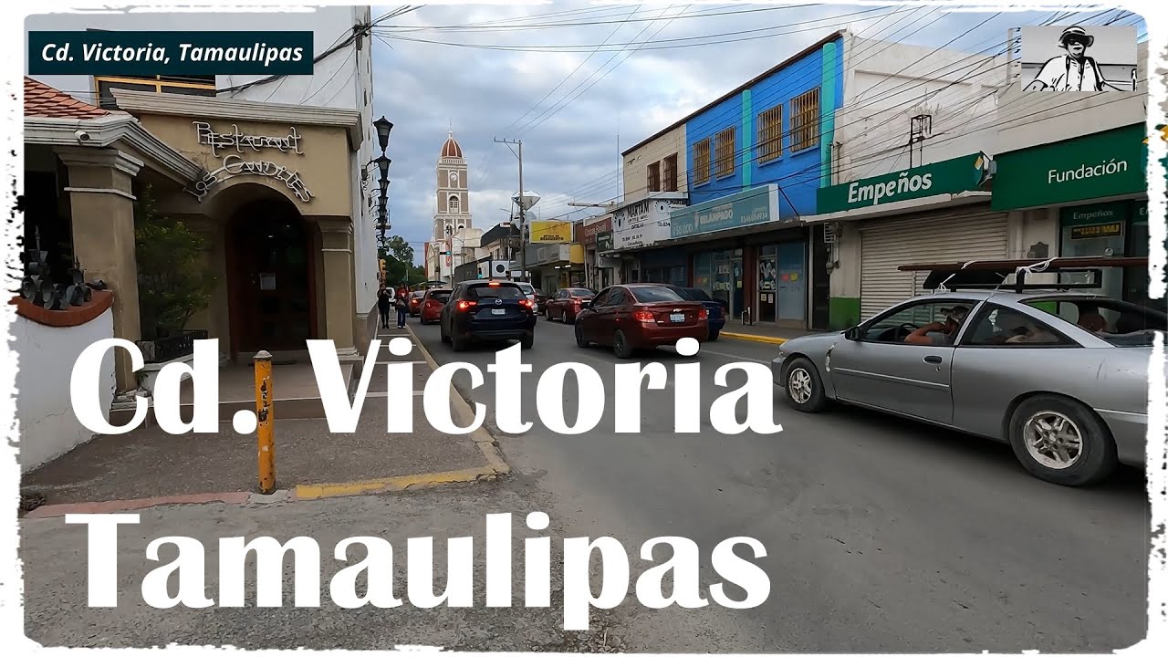 Caminando en Ciudad Victoria. Boulevard P Balboa, Calle 8, Plaza Hidalgo. 2024. Video 4K