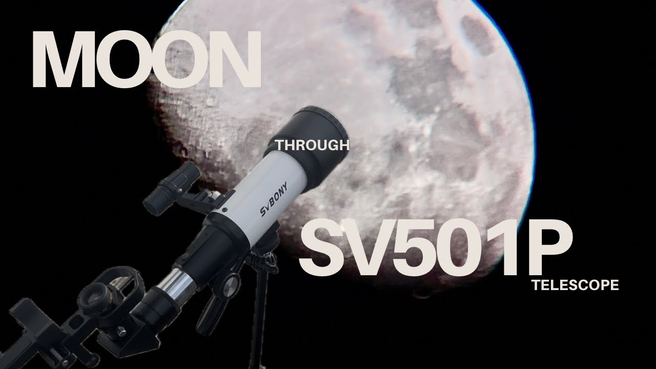 Moon through Svbony SV501p telescope 