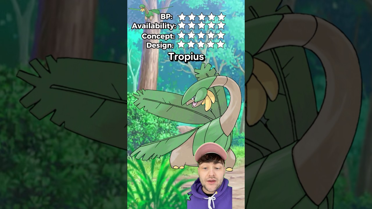 TROPIUS is my favorite BAD Pokemon. RATE EM' ALL! Ep #357 #Tropius #rateemall #pokemon