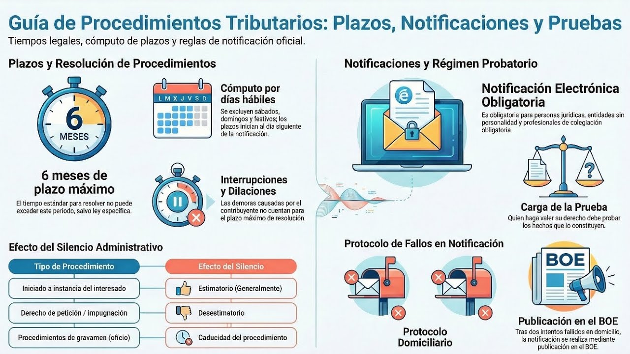 TEMA LGT | Obligación de resolver, plazos, notificaciones y liquidaciones tributarias.