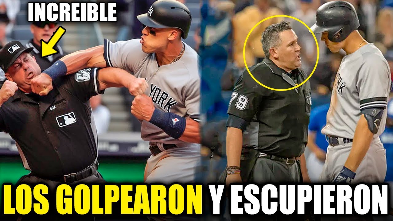 PELOTEROS que PERDIERON LA CABEZA y GOLPEARON A LOS UMPIRES EN MLB