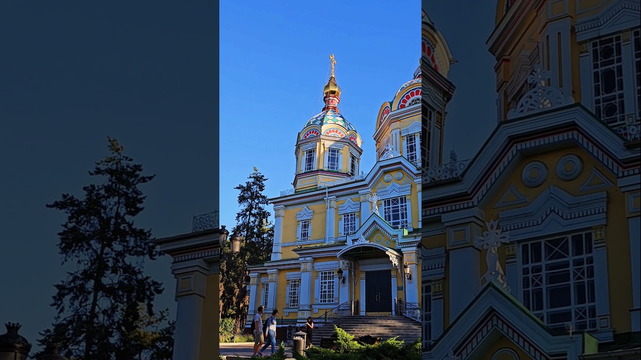 Breathtaking Ascension Cathedral in Almaty, standing tall since 1907. 