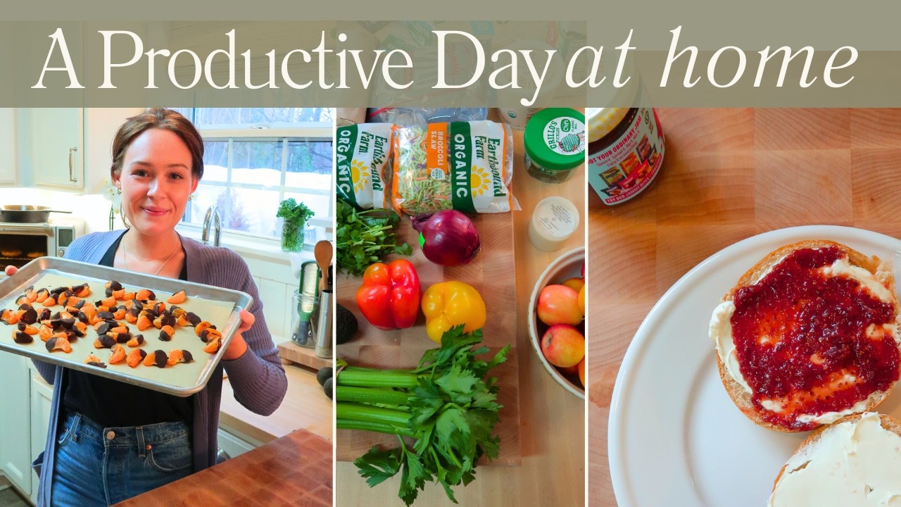 A healthy & productive day | Grocery Haul + Easy Spring Meals ☀️🌱