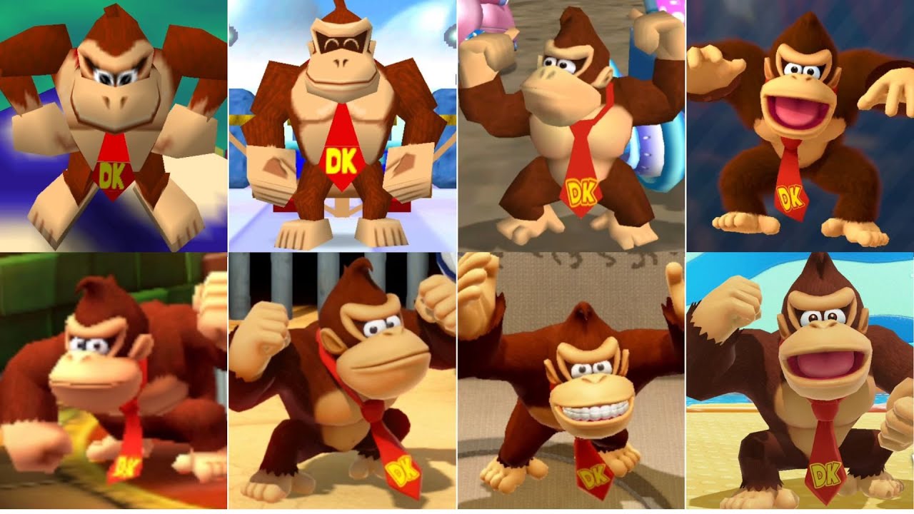 Evolution Of Donkey Kong In Mario Party Games [1998-2024] (Playable)