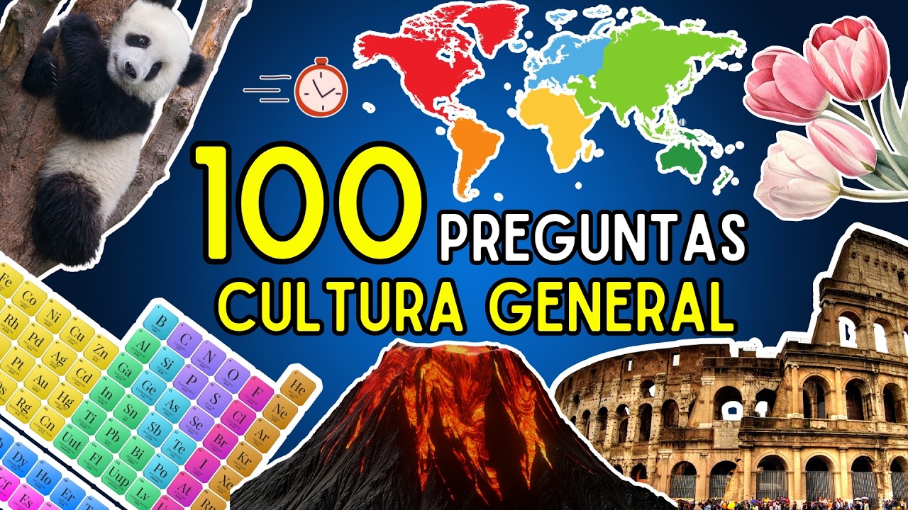 ¿Cuánto Sabes de CULTURA GENERAL? 🧠🌎🗽 | 100 Preguntas Para Ponerte a Prueba🤓📚