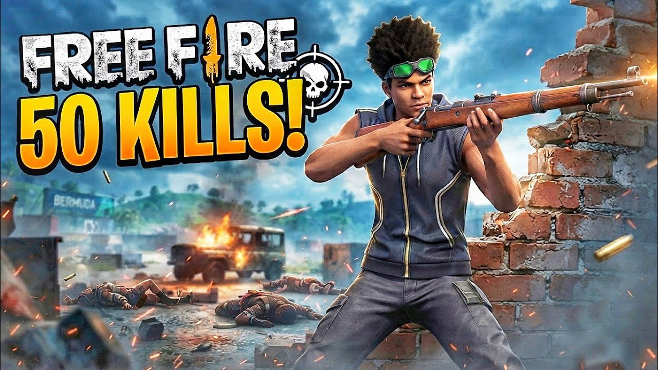 🔥 I GOT 50 KILLS IN FREE FIRE! (INSANE SOLO VS SQUAD GAMEPLAY)