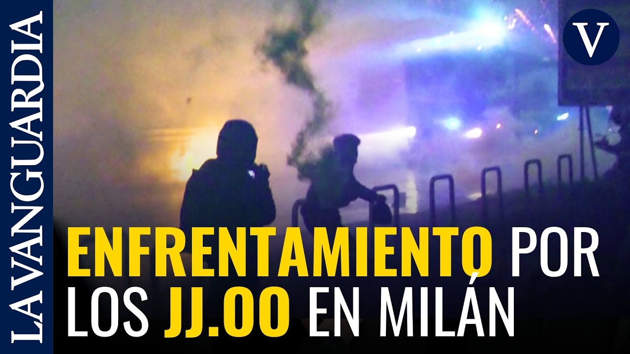 Fuegos artificiales contra cañones de agua: la técnica empleada en Milán contra los JJ.OO.