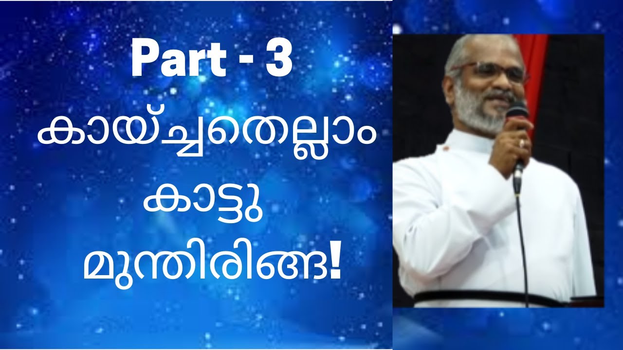 Part 3 (Final part) - കായ്ച്ചതെല്ലാം കാട്ടു മുന്തിരിങ്ങ! - Rev. Dr. P P Thomas