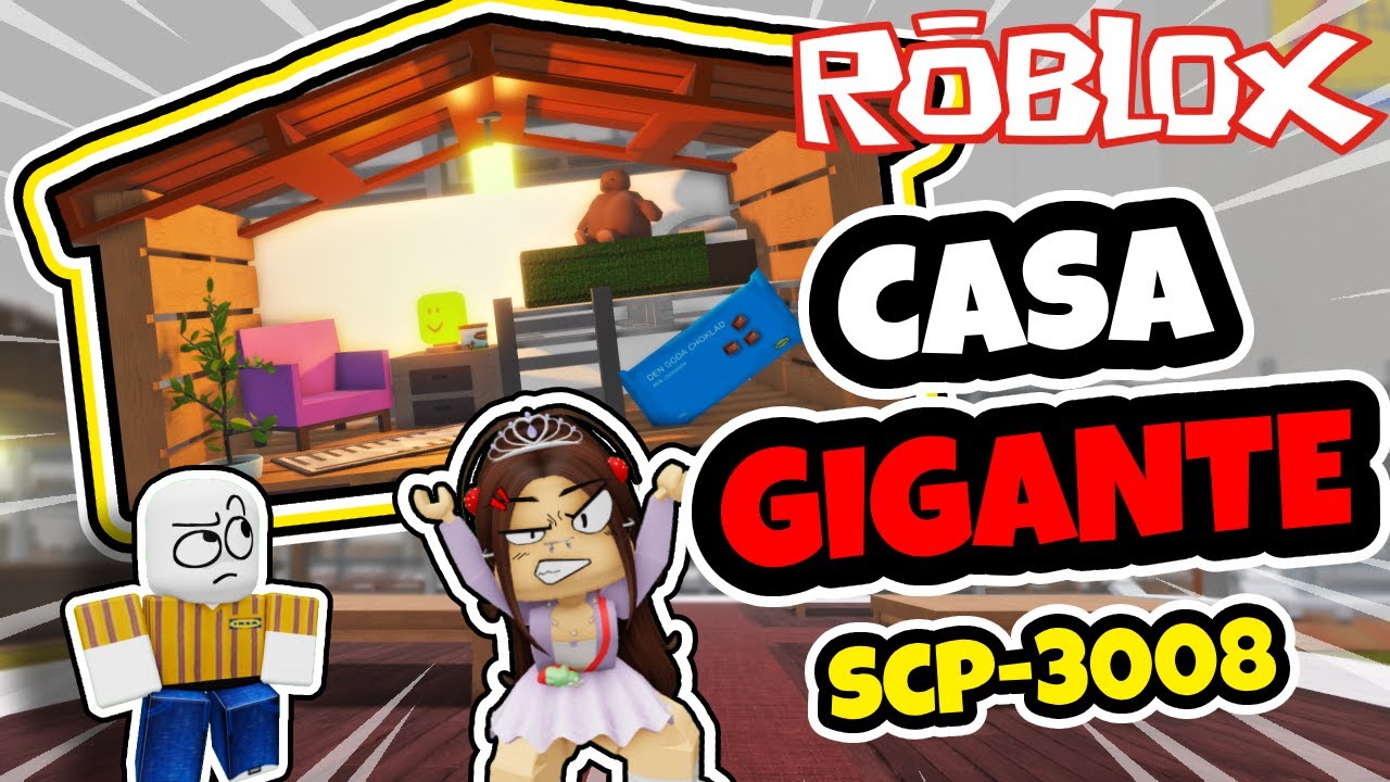CONSTRUYO una CASA GIGANTE y SOBREVIVO a los EMPLEADOS 😱 SCP-3008 Roblox
